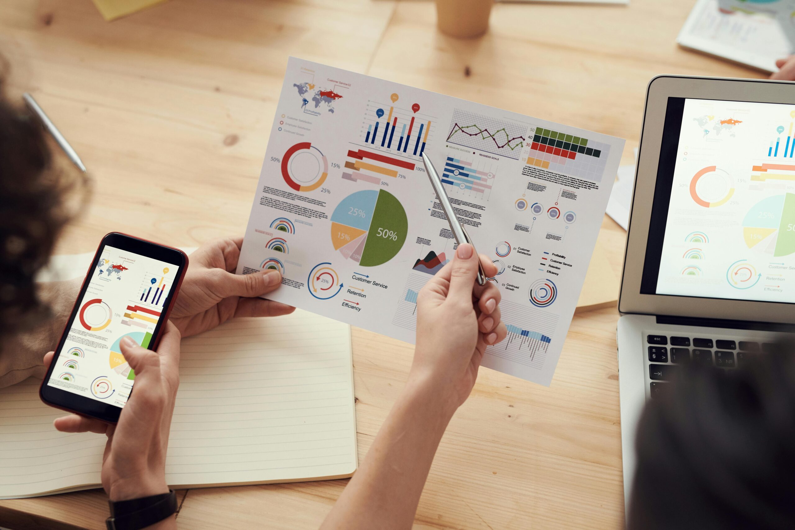 image de travail avec graphiques